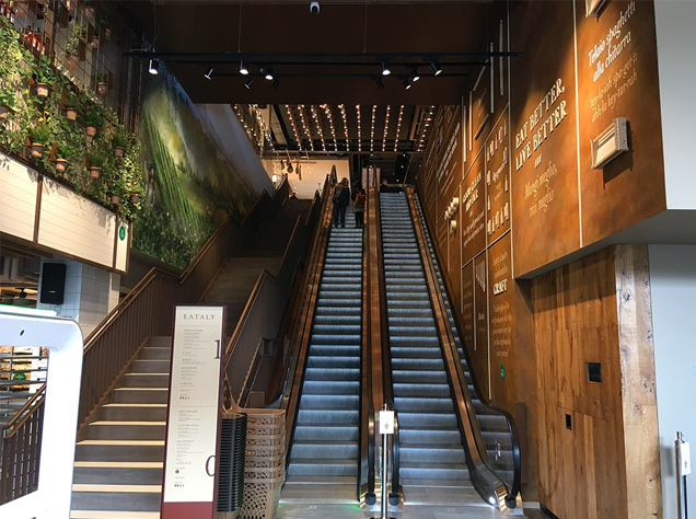 eataly escalator